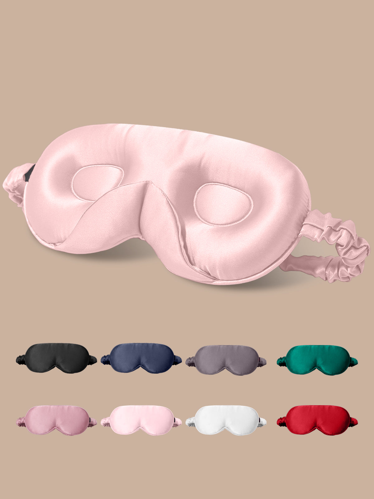 [Pink] SilkSilky-AU Pure Silk Eye Mask 001