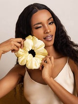 [Yellow] SilkSilky-AU Scrunchie 002