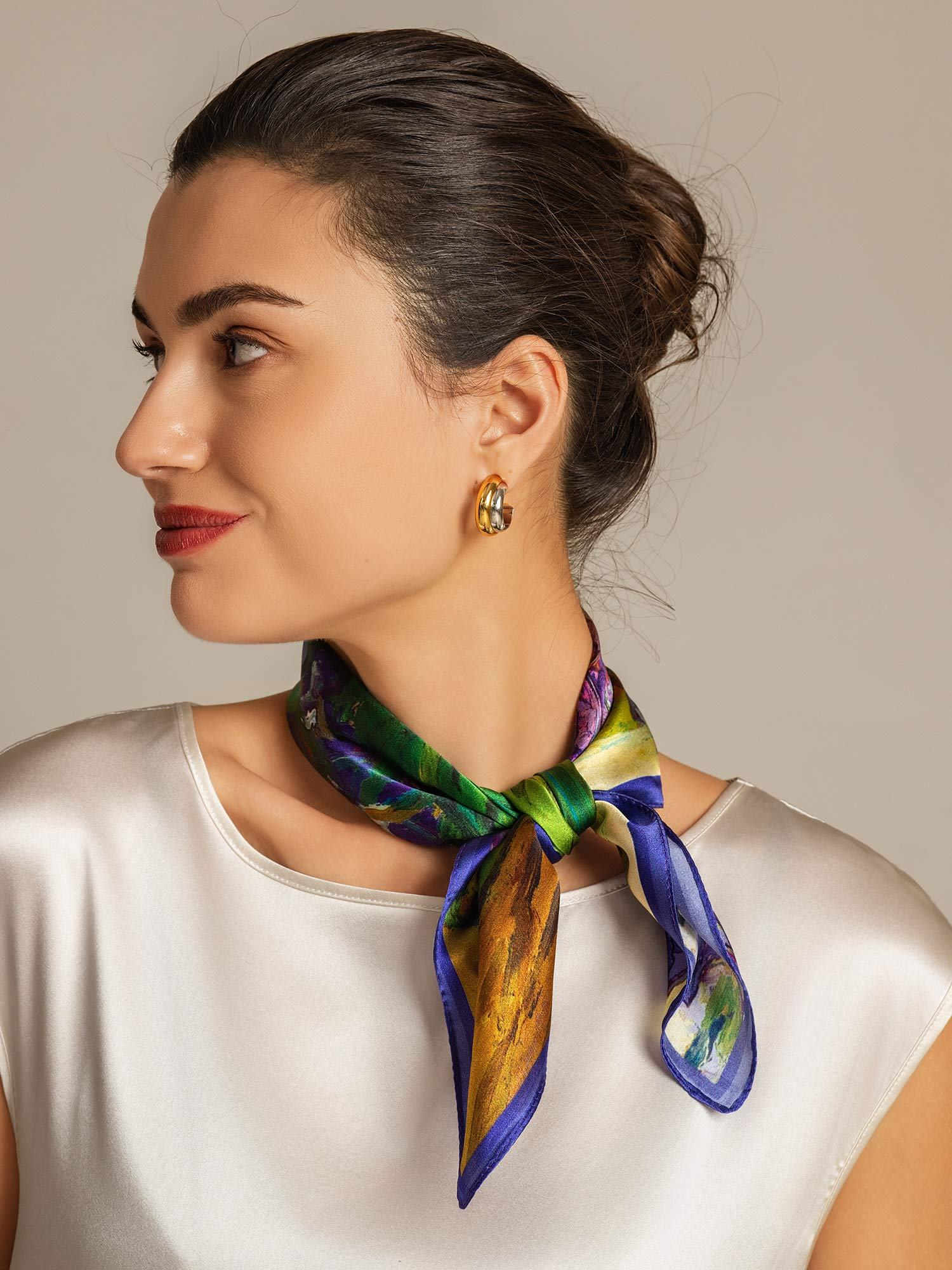 [P094] SilkSilky-AU Pure Silk Scarf 004