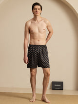 [Black Chain] SilkSilky-AU Men's Sleep Shorts 005