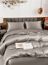 [Gray] SilkSilky-AU 19Momme Bedding Set 005