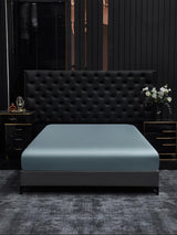 [Grayish Blue] SilkSilky-AU 22Momme Sheet 001