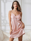 Pure Silk Sleeveless Criss Cross Backless Nightgown