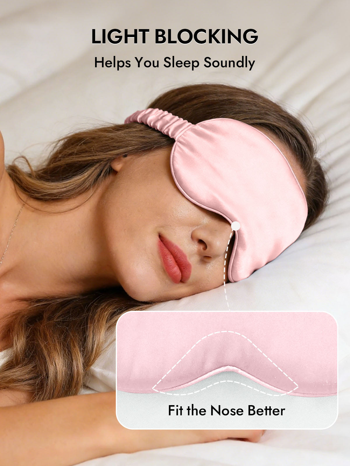 [Pink] SilkSilky-AU 19Momme Pure Silk Eye Mask 003
