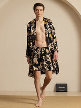 [Black Dragon] SilkSilky-AU Long Sleeve Men's Pyjamas 005
