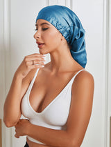[Teal] SilkSilky-AU Sleep Cap 004
