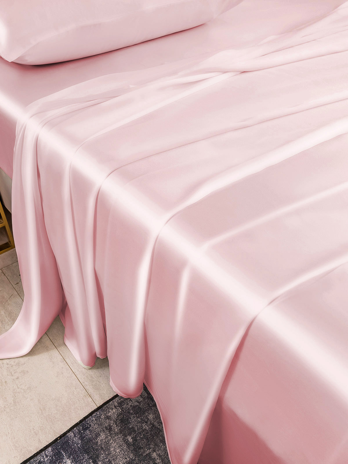 [Pink] SilkSilky-AU 22Momme Pure Silk Bedding Set 003