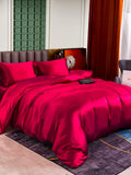 SilkSilky AU 25Momme Pure Silk Bedding Set Wine 003