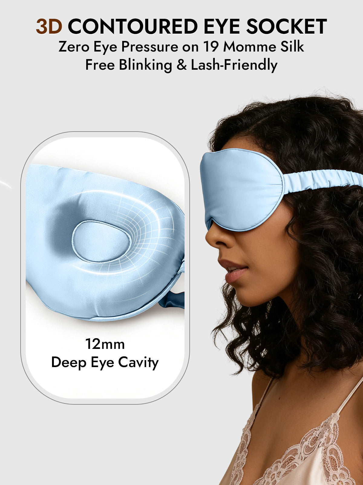 [Light Blue] SilkSilky-AU Eye Mask 004