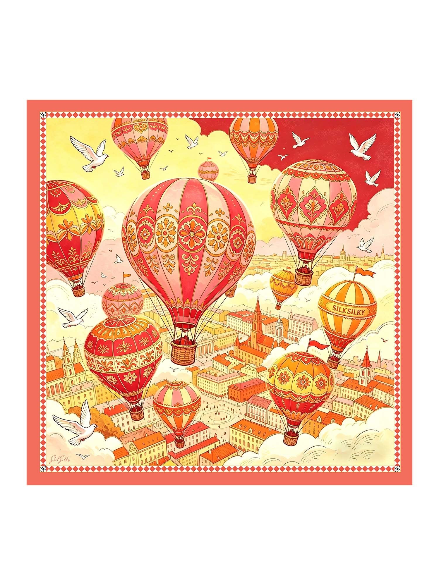 [Yellow Balloon] SilkSilky-AU Scarf 001