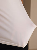 [White] SilkSilky-AU Half Sleeve Women's T-Shirt 004