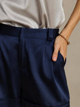 [Dark Blue] SilkSilky-AU Women's Shorts 004