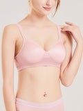 SilkSilky AU Silk Knitted Bra Pink 001