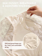 [Beige] SilkSilky-AU 100% Silk Jersey Panty 005