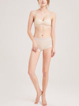 [Beige] SilkSilky-AU Silk Jersey Bra 004