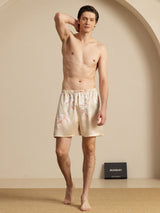 [Champagne] SilkSilky-AU 19Momme Mens Sleep Bottoms 007