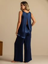 [Dark Blue] SilkSilky-AU Sleeveless Scoop Neck Camisole 007