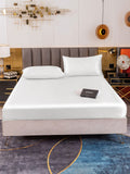 SilkSilky AU 19Momme Pure Silk Bedding Set White 002