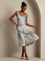 [Griffin Gray] SilkSilky-AU 19Momme Stretch Silk Charmeuse Sleeveless Scoop Neck Camisole 006