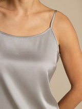 [Griffin Gray] SilkSilky-AU 19Momme Stretch Silk Charmeuse Spaghetti Strap Scoop Neck Camisole 004