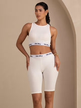 [White] SilkSilky-AU Womens Shorts 003