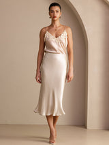 [Beige] SilkSilky-AU Skirt 005