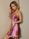 SilkSilky AU Pure Silk Sleeveless Sweetheart Neck Nightgown PaleMauve 006