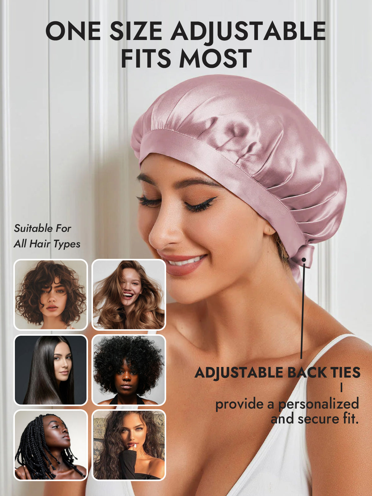 [Pale Mauve] SilkSilky-AU Pure Silk Sleep Cap 005