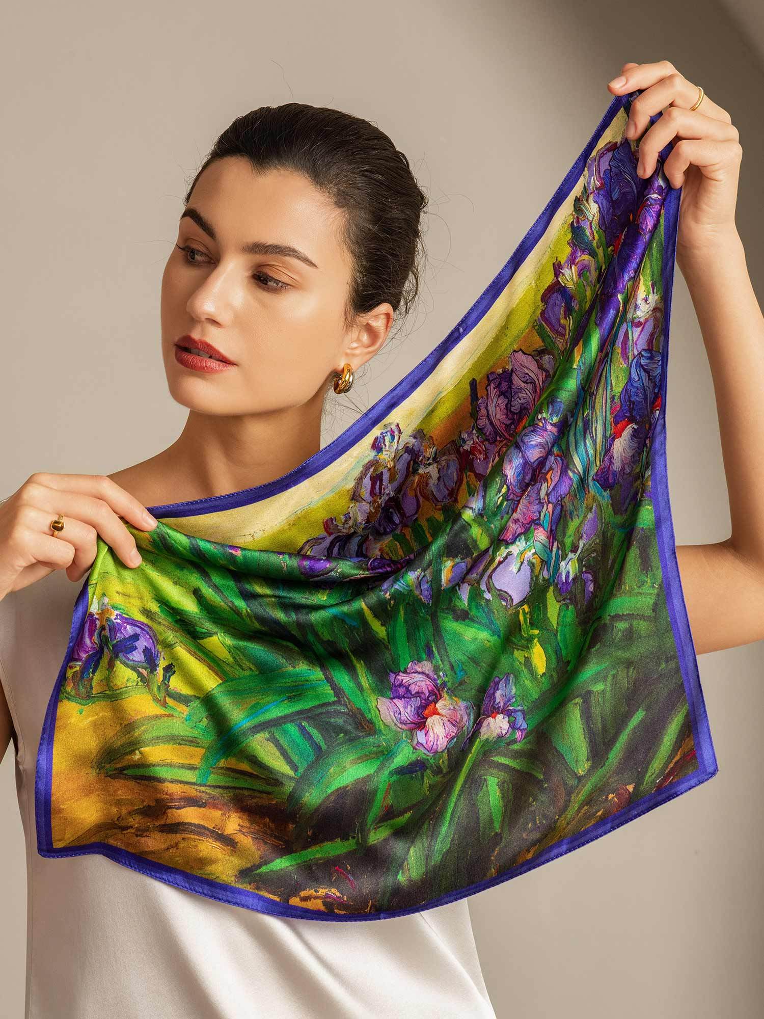 [P094] SilkSilky-AU Pure Silk Scarf 007