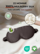 [Dark Gray] SilkSilky-AU 22Momme Sleep Mask 006
