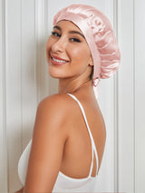 [Pink] SilkSilky-AU Sleep Cap 001