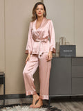 SilkSilky-AU-Pure-Silk-Long-Sleeve-Lapel-Women's-Pyjamas-Pink-004