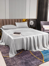 [Silver] SilkSilky-AU 22Momme Pure Silk Bedding Set 005,
