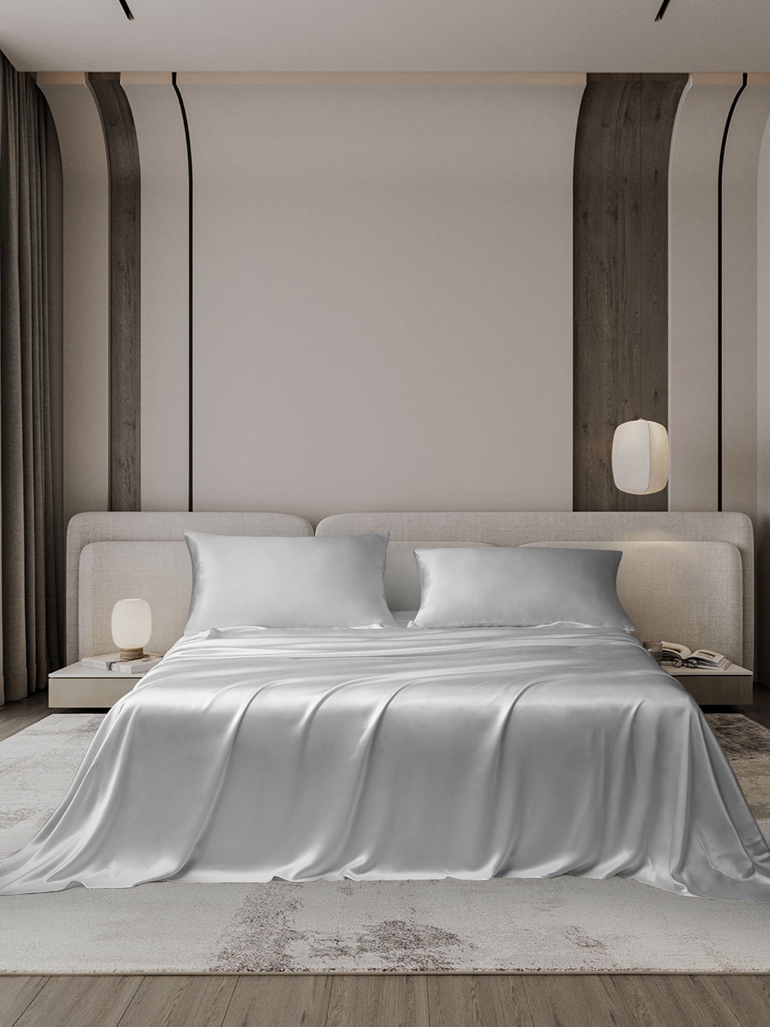 [Silver] SilkSilky-AU 19Momme Bedding Set 001