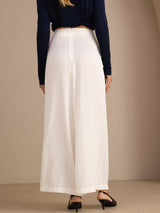 [White] SilkSilky-AU Womens Pants 002