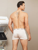 [Beige] SilkSilky-AU Pure Silk Mens Underwear 002,