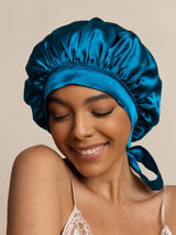 [Teal] SilkSilky-AU Sleep Cap 003
