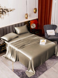 SilkSilky AU 19Momme Pure Silk Bedding Set Khaki 003