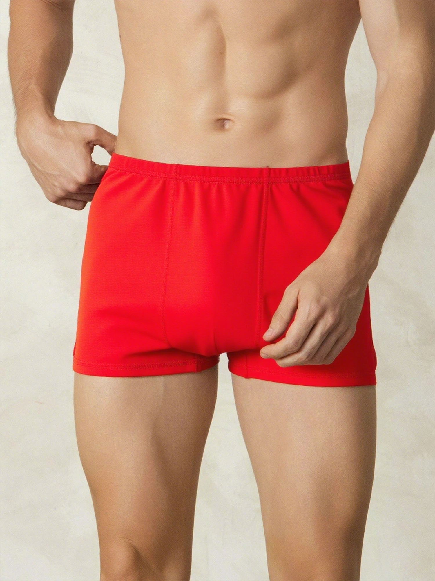 [Red] SilkSilky-AU Silk Knitted Mens Underwear 002
