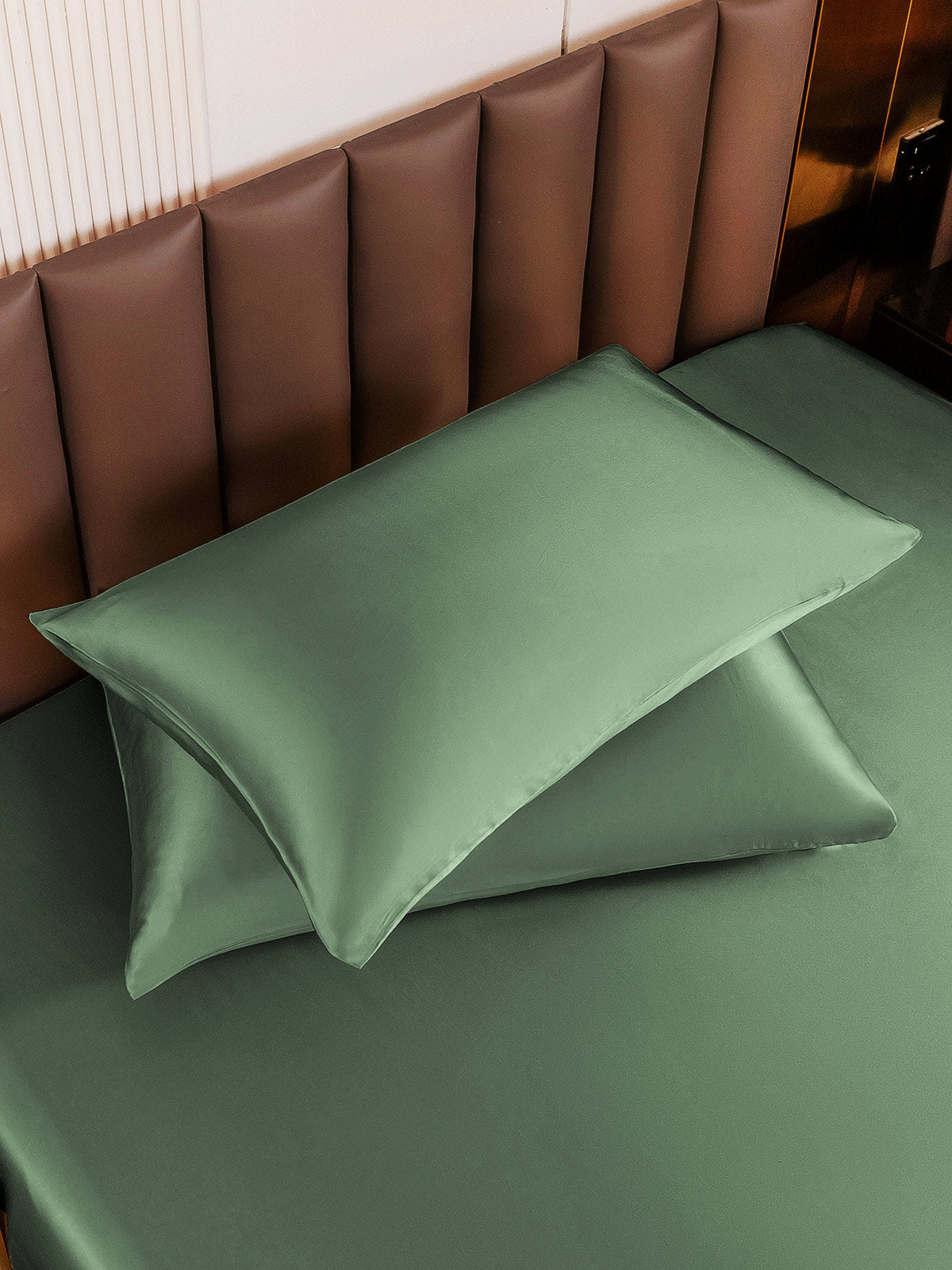 SilkSilky-AU 30Momme Pure Silk Pillowcase GrayishGreen 002