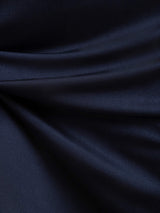 [Dark Blue] SilkSilky-AU Silk Knitted Round Neck Women's Loungewear 005,