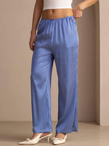 [Blue Pinstripe] SilkSilky-AU Womens Pants 006