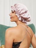 SilkSilky AU Pure Silk Sleep Cap Pink 003