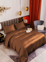[Coffee] SilkSilky-AU 19Momme Bedding Set 001