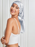 SilkSilky AU Pure Silk Sleep Cap Silver 004