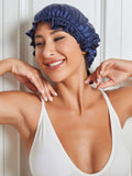 SilkSilky AU Pure Silk Sleep Cap DarkBlue 002