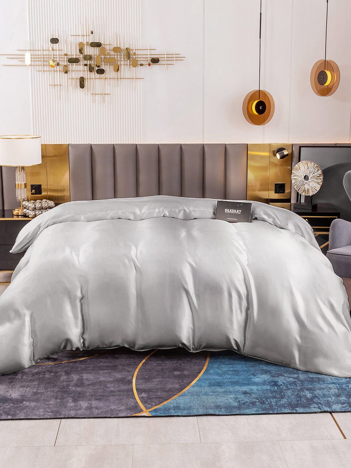 [Silver] SilkSilky-AU 19Momme Duvet Covers 002