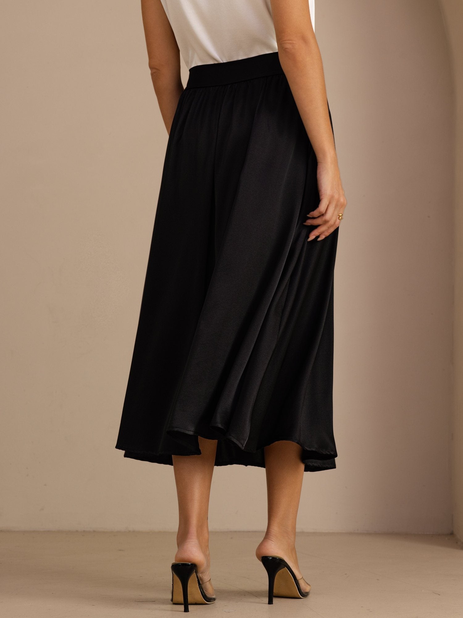[Black] SilkSilky-AU Skirt 002