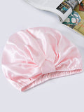 SilkSilky AU Pure Silk Sleep Cap Pink 002