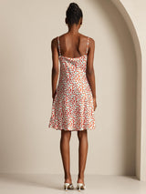 [Cherry] SilkSilky-AU Pure Silk V Neck Dress 002,